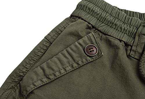 Foursteeds Women's Casual Loose Fit Camouflage Multi Pockets Hiking Outdoor Cargo Pants Khaki Us 24 #TOP2