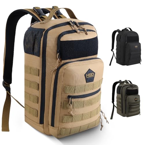 Image of HighSpeedDaddy - Baby Diaper Backpack, Military-Grade, Waterproof, Compact Baby Travel Bag with Diaper Changing Mat