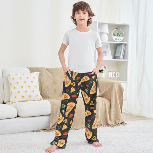 Boy's Pants Pizza Doodle Jogger Pants Elastic Waist Long Bottoms Trousers with Pockets 6-14 Years 5