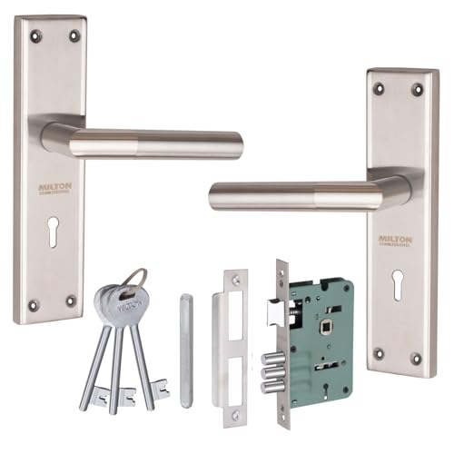 Image of Milton Stainless Steel Mortise Lock Set Capsule T.T. Steel