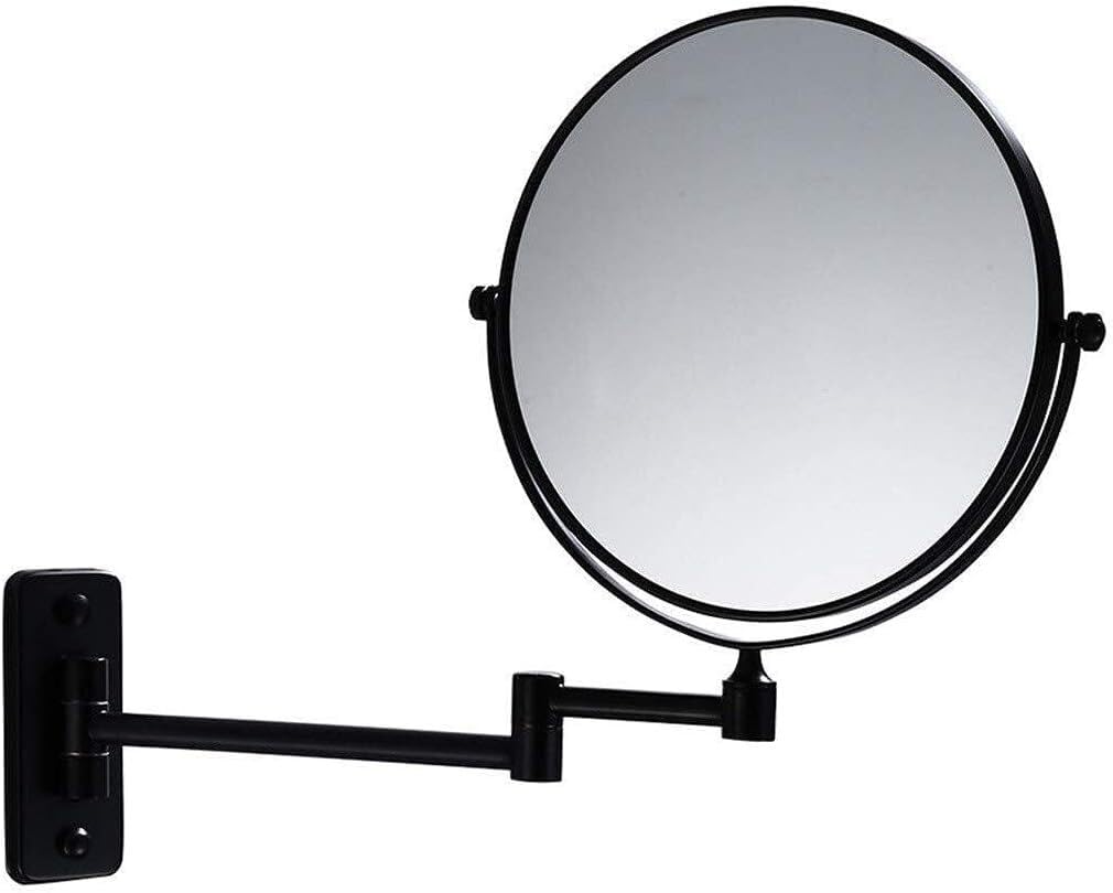 Clearlin Wall-Mounted Makeup mirror Wall-mounted 8-inch Cosmetic Mirror Bathroom Wall Folding Telescopic 3X Magnifying Mirror