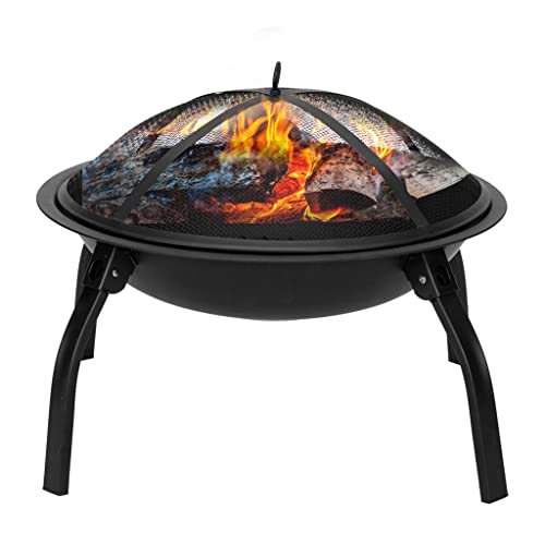RUHEN Parrilla de Barbacoa para Exteriores, Chimenea de Metal, jardín, Patio, fogata, Patio, Estufa, brasero, Cubierta para fogata Exterior, atizador, Parrilla de Barbacoa, Estufas