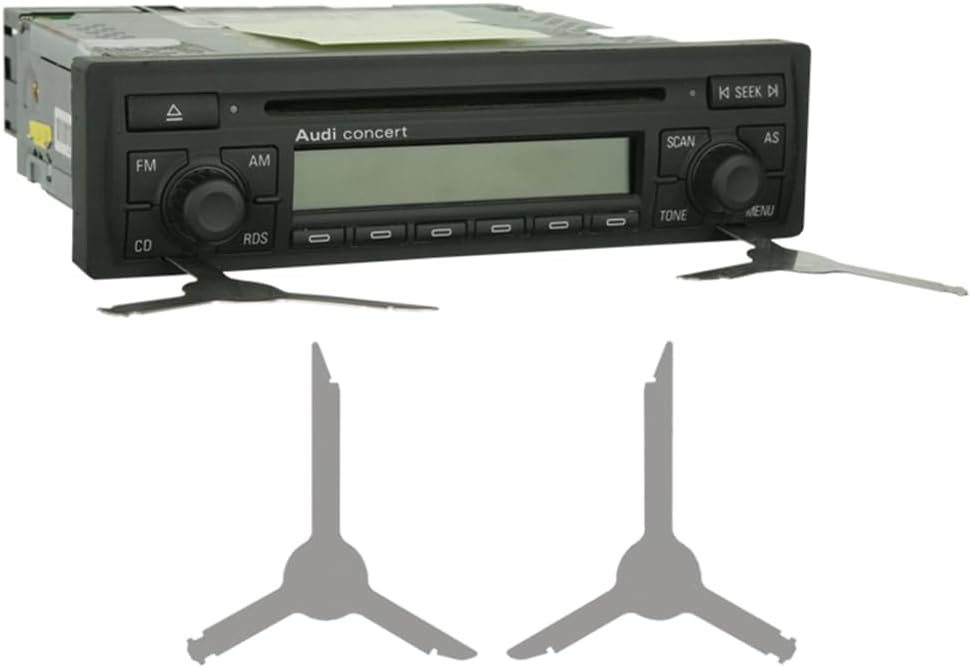 Metra 86-9001 Radio Removal Tool for Select 1998-2006 Volkswagen/Audi/Mercedes, Black