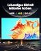 4K Beamer Ultra HD 2300 ANSI Tageslicht Projektor Heimkino HDR10 WiFi6 Bluetooth NFC Smart Android Beamers Autofokus/Trapezkorrektur HDMI ARC USB WLAN Streaming Apps Kino Gaming Film Indoor