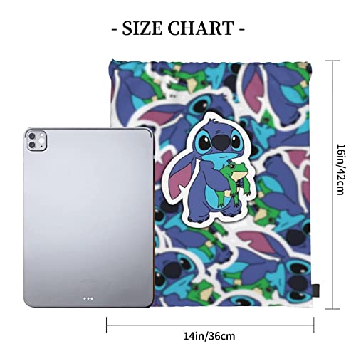 Cartoon Drawstring Backpack Gym Bag Waterproof Backpack Yoga Training Gymsack Sport Strap Pack Bag For Women Men #TOP2