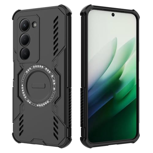 Image of Back Cover Case for Redmi 15 5G | 360 Protection Mobile Phone Case Mag-Safe | Camera Protection | Back Cover for Redmi15 5G / Redmi 15 5+G - Black TPU+PC