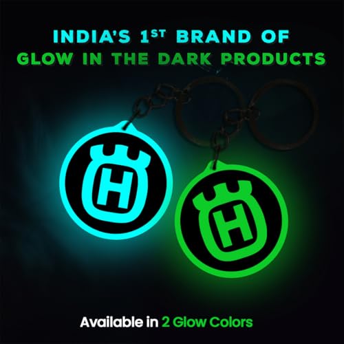 Image of Mi Glow Store Glow in Dark Keychain for Bike Men | Gift for Man | Bike Accessories | Charges in Light Glows in Dark | Key chain for Bike