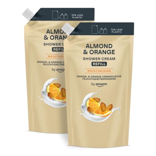 by Amazon Almond & Orange Shower Gel Refill 2 x 1000ml