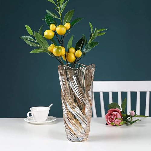 Glass Flower Vase, 24cm Hight Modern Minimalist FlowerVase, Nordic Crystal Decorative Handmade Vase Flower Arrangement Decoration for Home Office Decor, Gift for Wedding Housewarming Party Celebrate - Cosy Home Interiors Glass Flower Vase, 24cm Hight Modern Minimalist FlowerVase, Nordic Crystal Decorative Handmade Vase Flower Arrangement Decoration for Home Office Decor, Gift for Wedding Housewarming Party Celebrate - Image 7