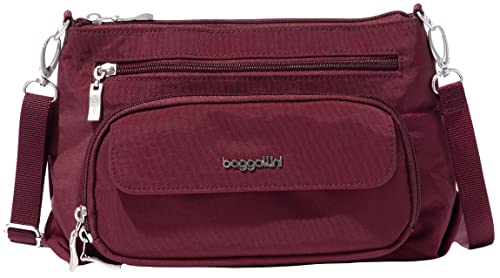 Image of Baggallini Original Everyday 11x7.5 Crossbody Bags Rfid Protected Lightweight Nylon Zippered Travel Purse