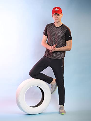 Image of Dpassion Regular fit Running Track Pants for Men with Side Zipper Pocket | Lowers for Boys |Sports Track Pant for Men
