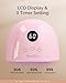 MelodySusie Compact Advanced UV LED Nail Lamp, P-Plus30F Nail Dryer with 3 Timers & Smart Sensor Cures All Gels, Especially Rhinestone Glue, Solid & Liner Gel Polishes for Advanced DIY at Home Pink