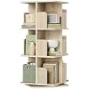 Libreria Girevole A 3 Ripiani Per Bambini – Rotazione 360° – Design Casa – Bianco – In Schiuma PVC