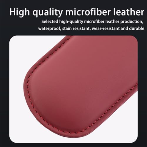 Image of Mandark Car Knee Cushion Pad, Leather Memory Foam Vehicle Door Armrest Pillow for Leg Elbow, Comfort Auto Interior Center Console Thigh Support Mat Accessories, Universal for Most Cars (Red)