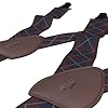 KK and Jay Supply Shirt stays for men - Premium shirt garters for men - The ORIGINAL Premium Stay Tucked Shirt Garters (Argyle Navy/Maroon) #1