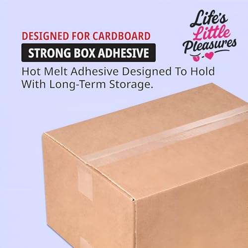 Image of Life's Little Pleasures 6 Pack 2 inch x 2 inch Transparent Tape, 55 Yards - Heavy Duty, Multi-Purpose Clear Packing Tape for Sealing, Wrapping, and Shipping
