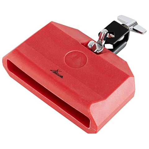 XDrum PB2-RD Percussion Block Medium - Aus unverwüstlichem Kunststoff - Pitch: Medium - Abnehmbare Halterung - Rot Cover