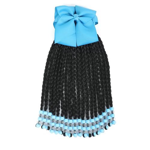 Kid's Summer Kids Ponytail Extension With Beads Box Braids Hair