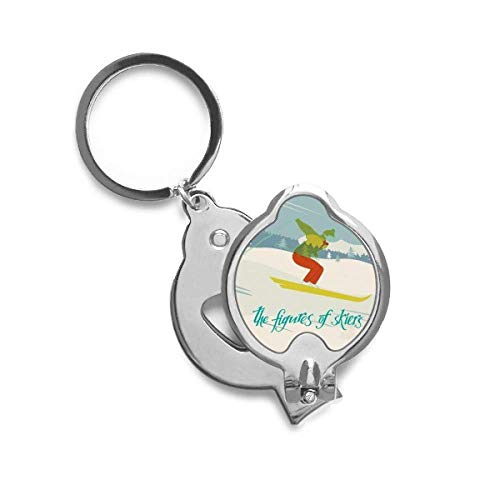 Cortador de recorte premium DIYthinker con diseño de deporte de invierno