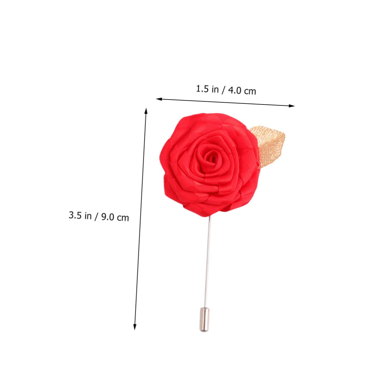GALPADA 36pezzi Spilla Tessuto Forma Di Rosa Rossa Per Abbigliamento Elegante Spilla Decorativa Per Giacche Vestiti e Cerimonie Accessorio Per Donne e Occasioni Speciali