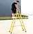 Folding Ladder Ladders,Fiberglass Retractable Telesladders, Non Conductive A-Frame Telescoping Ladder for Home Loft & Household Daily, Load 330Lbs (Color : 2m+2m/6.5ft+6.5ft)