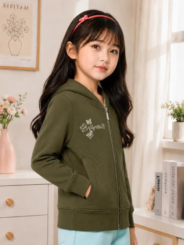 Image of ADBUCKS Girl's Cotton Hooded Sweatshirt