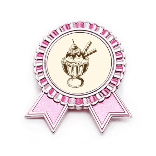 Médaille broche rose Cherry Chote en métal de haute qualité M