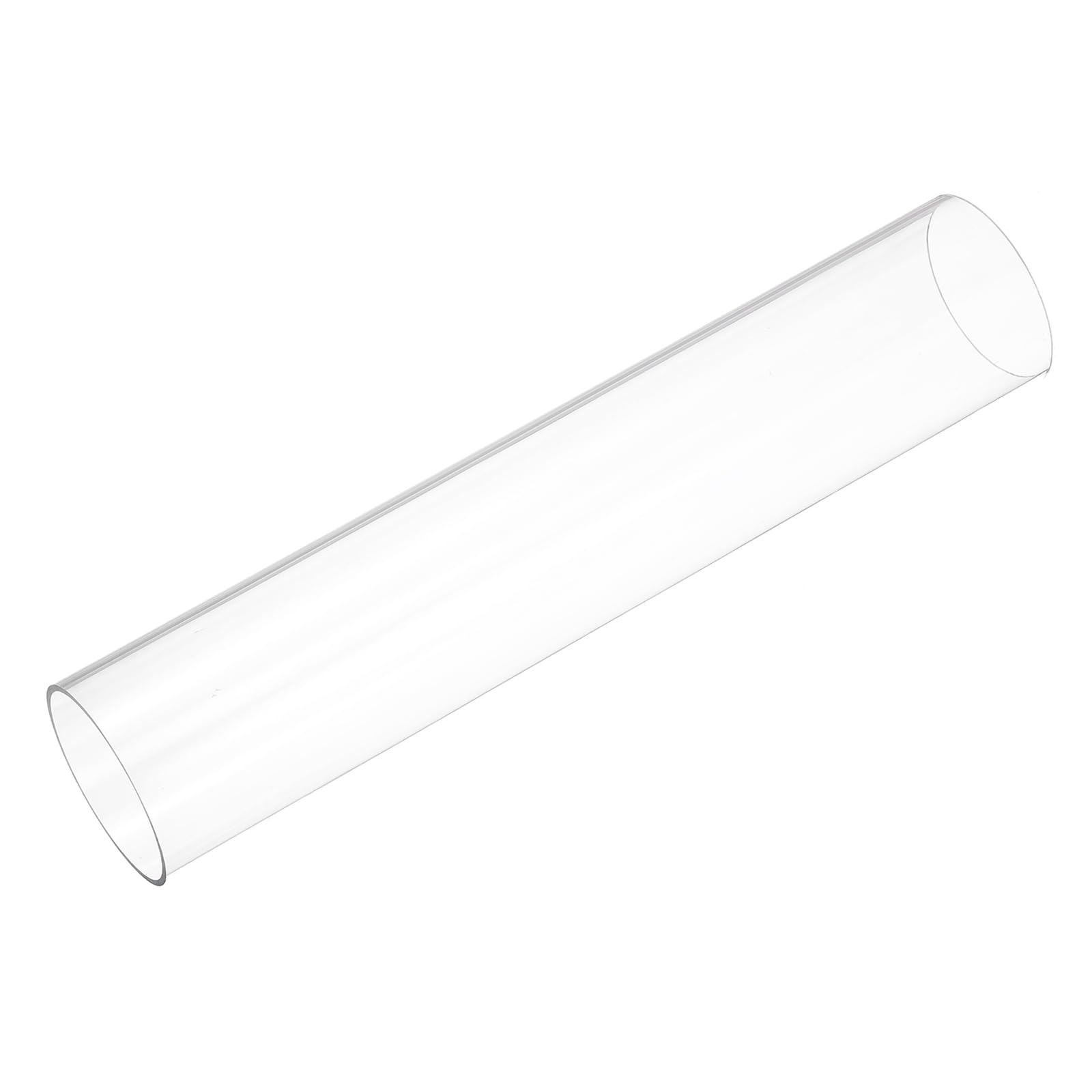uxcell 2pcs Clear Rigid Tubing 2 5/16"(59mm) ID x 2 1/2"(63mm) OD x 1Ft(305mm) Length Round Plastic Polycarbonate Tube