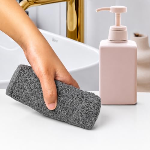 Image of HEELIUM Bamboo Face Towel | Ultra Absorbent & Odour-Free | 3X Softer Than Cotton Towels | 30 x 30 cm - 600 GSM