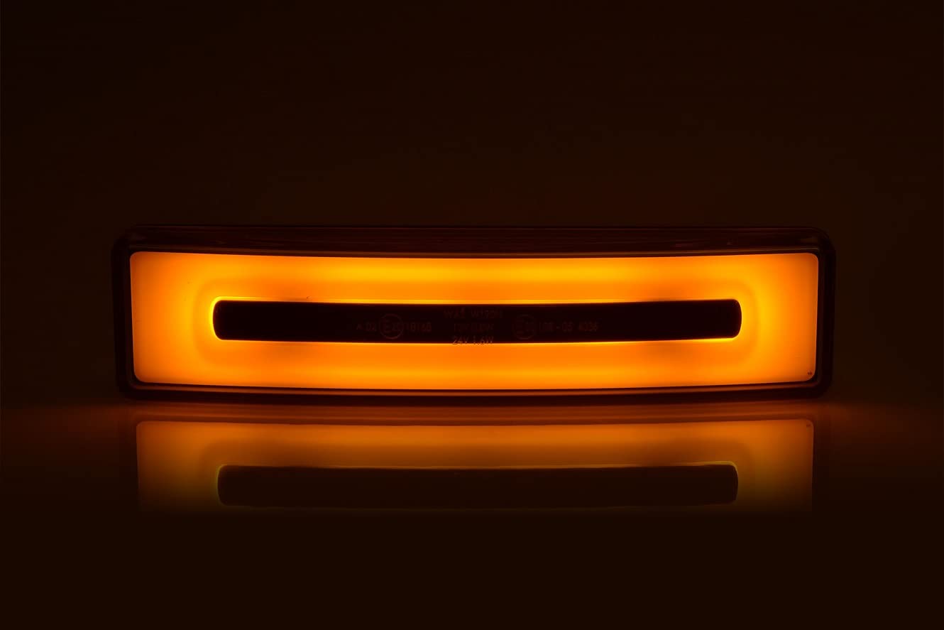 2 x Frontlichter, LED, Orange, Dachkabine, Sonnenvisier, für Scania, 24 V, E-gekennzeichnet