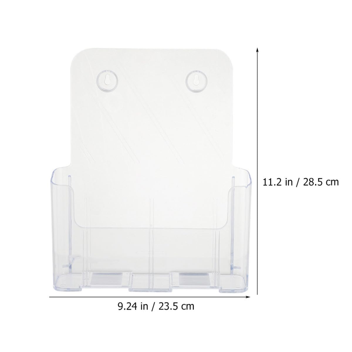 Soporte transparente para documentos A4, acrílico para oficina, folletos de pared y revistas, estante de soporte único para documentos