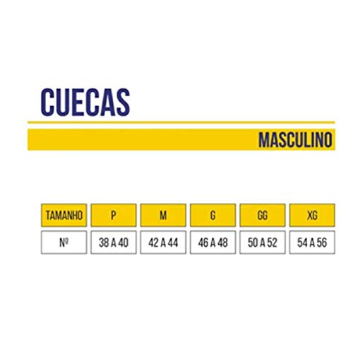 Kit Cueca Boxer Masculina Algodão Antialérgica Bca Pta Lupo