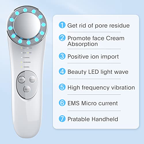 Facial Massager, Skin Care Tools 7 In 1 High Frequency Facial Machine, Skin Care Galvanic Facial Machine #TOP1