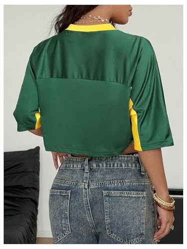 SOLY HUX Women's Y2k Crop Tops Graphic Baggy T Shirts Festival Rave Outfits Streetwear Sportswear3