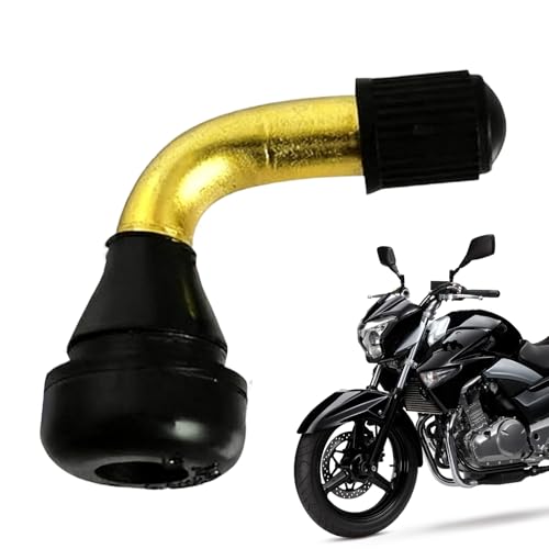 Tire Valve Stem - Bent 90 Degree Angled Replacement Parts | Tubeless Tire Valve Stems For Motorcycle Scooter ATV Electric Bikes Men Women Youth Teens Adults And Other Purpose