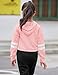 Arshiner Kids Girl's Crop Tops Hoodies Long Sleeve Cute Pullover Sweatshirts Pink Hoodie Girls Crop Tops For Girls 8-10