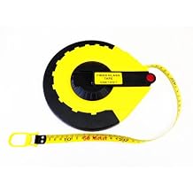 The Perfect Measuring Tape Company - Surveyors Tape Measure - Rewinding and Compact - Dual Sided - 165 feet / 50m Meter