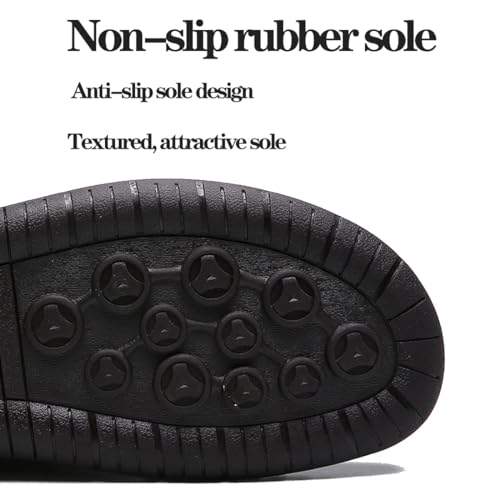 Men's Buckle Leather Casual Loafers Adjust Vintage Driving Business Brogue Men Comfort Sport Walking Moccasin3