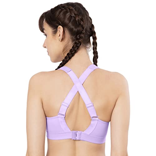 Image of Amante Solid Padded Non-Wired Full Coverage Sports Bra