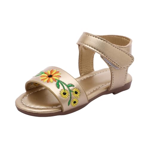IWIHMIV Toddler Girl Sandals Girls Dress Shoes Summer Shoes Lightweight Open Toe Beach Comfortable Soft Sole Sandals