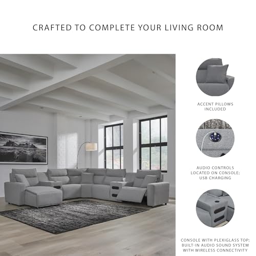 Image of Signature Design by Ashley 7-Piece Power Reclining Sectional with Chaise