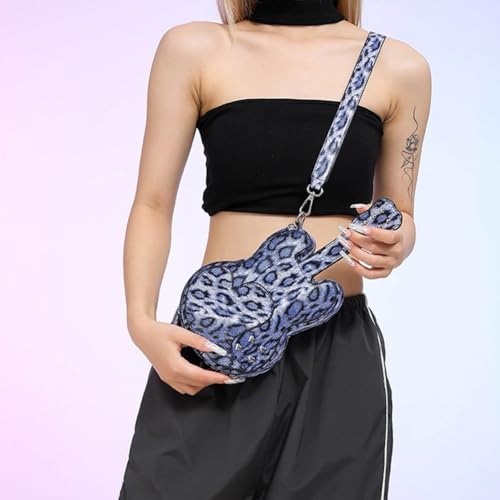 Sac à main guitare léopard idéal pour le shopping et sorties