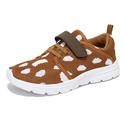Abertina Kids Lightweight Breathable Running Sneakers Easy Walk Sport Casual Shoes for Boys Girls