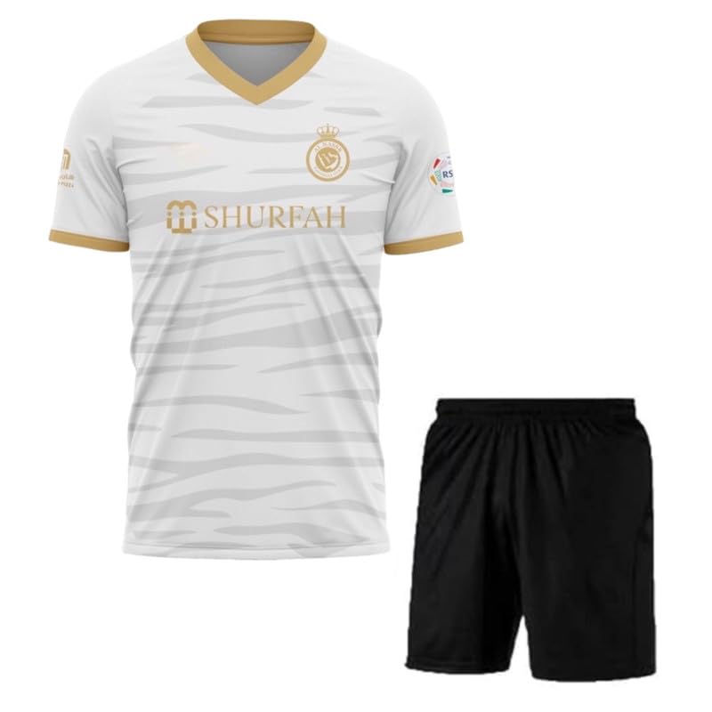 Image of Sports Soccer New Football Portugal Jersey Ronaldo 7 Home Kit Jersey with Shorts (Kid's,Boy's & Men)