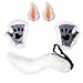 Halloween Monster imitación Fox Wolf perro gato pata guantes