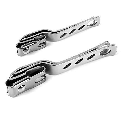 Nagelknipser, Nagelknipser for Erwachsene, Edelstahl, silberfarbener Nagelknipser, 9,5 cm, 360 Grad drehbarer Nagelknipser aus Edelstahl