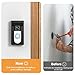 No Drill Adhesive Video Doorbell Mount Compatible for Ring/Blink Wireless Video Doorbell, Not Block Doorbell Sensor, QIBOX Anti-Theft Camera Mount Bracket Cover Holder Corner Kit Accessories