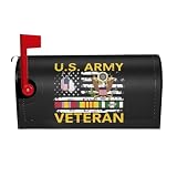 Silston US Army Vietnam Veteran Mailbox Cover 21x18 Inch Magnetic Standard Size Ailbox Cover for Garden Yard Decor