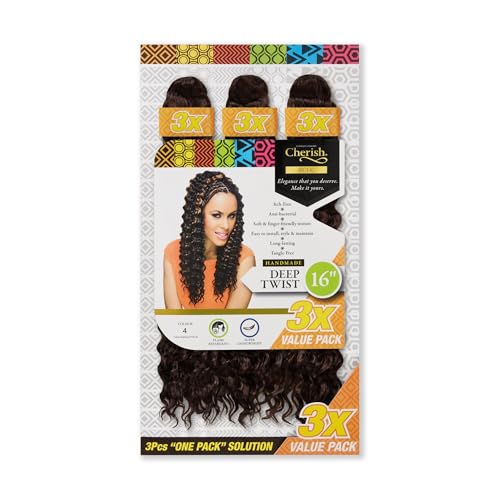 Tresses de cheveux au crochet pour coiffure de vacances Deep Twist 40 cm