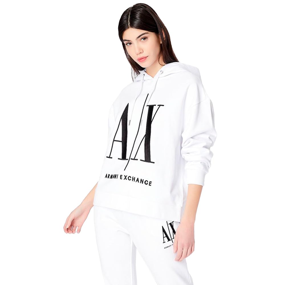 Armani Exchange Felpa con Cappuccio Icon Project Donna
